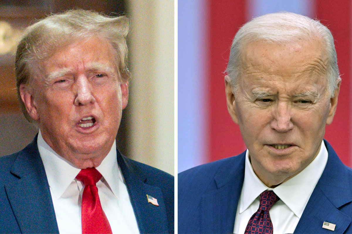 Diese beiden Fotos zeigen den ehemaligen Präsidenten Donald Trump, links, und Präsident Joe Biden, rechts. Der Bildgenerator Midjourney gab am 13. März 2024 bekannt, dass er seine Nutzer ab sofort daran hindert, Fotos von Joe Biden oder Donald Trump im Vorfeld der bevorstehenden Präsidentschaftswahlen zu erstellen. Fotos: Keystone-SDA/AP Photo Diese beiden Fotos zeigen den ehemaligen Präsidenten Donald Trump, links, und Präsident Joe Biden, rechts. Der Bildgenerator Midjourney gab am 13. März 2024 bekannt, dass er seine Nutzer ab sofort daran hindert, Fotos von Joe Biden oder Donald Trump im Vorfeld der bevorstehenden Präsidentschaftswahlen zu erstellen. Fotos: Keystone-SDA/AP Photo