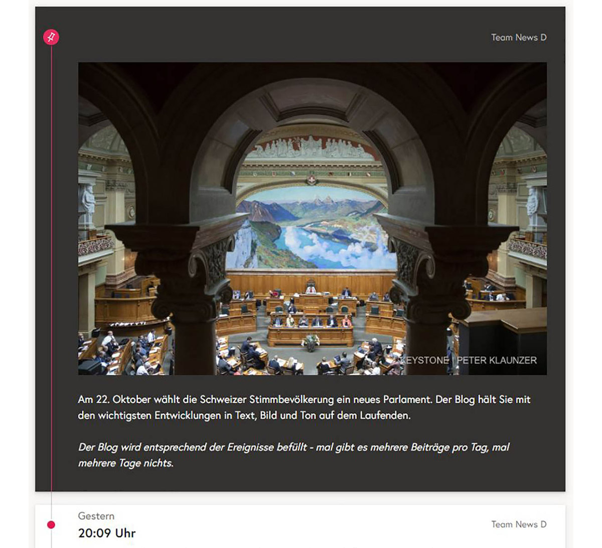 Screenshot Liveblog «Wahlen2023» Screenshot Liveblog «Wahlen2023»