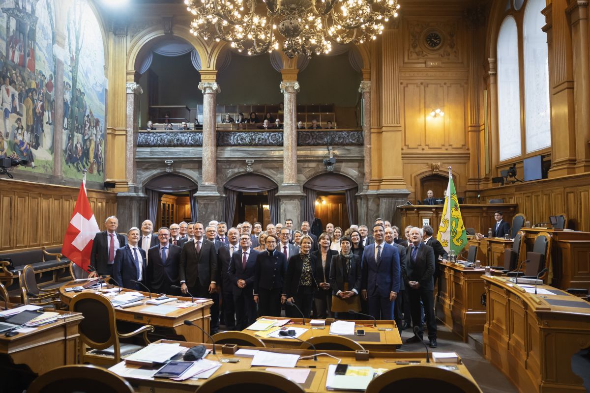 Frühlingssession 2023: Die Ständeräte posieren für ein Gruppenbild, zu Beginn der Frühlingssession der Eidgenössischen Räte, am Montag, 27. Februar 2023, in Bern.Foto: KEYSTONE / Peter Klaunzer Frühlingssession 2023: Die Ständeräte posieren für ein Gruppenbild, zu Beginn der Frühlingssession der Eidgenössischen Räte, am Montag, 27. Februar 2023, in Bern.Foto: KEYSTONE / Peter Klaunzer