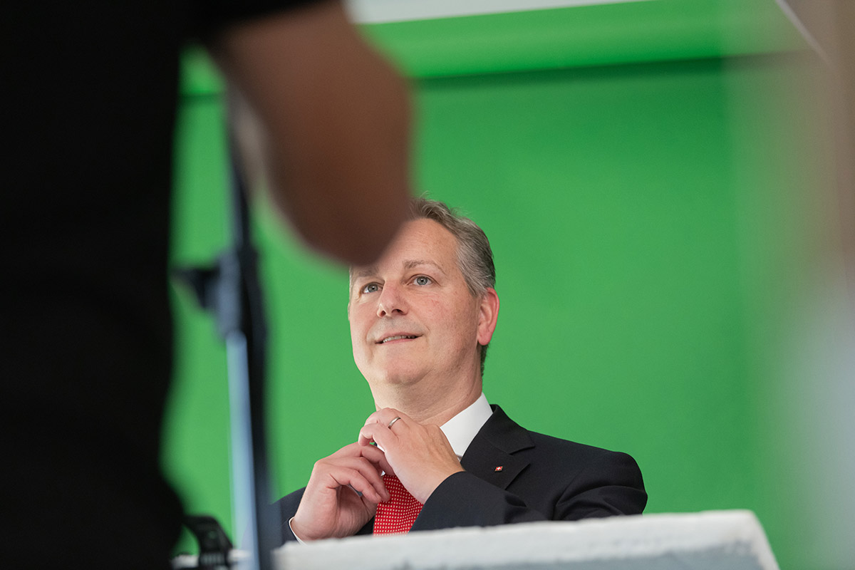 Making-of UDC le 10 juillet 2023 : Marco Chiesa, conseiller aux Etats et président du parti UDC. Photo : KEYSTONE / Ti-Press / Elia Bianchi Making-of UDC le 10 juillet 2023 : Marco Chiesa, conseiller aux Etats et président du parti UDC. Photo : KEYSTONE / Ti-Press / Elia Bianchi